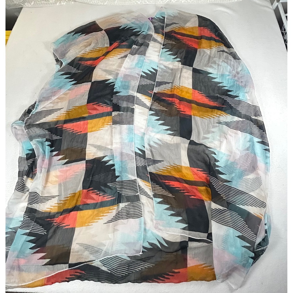 Sunflower Kimono Wrap Women OS Multicolor Southwestern Bohemian Festival Layer